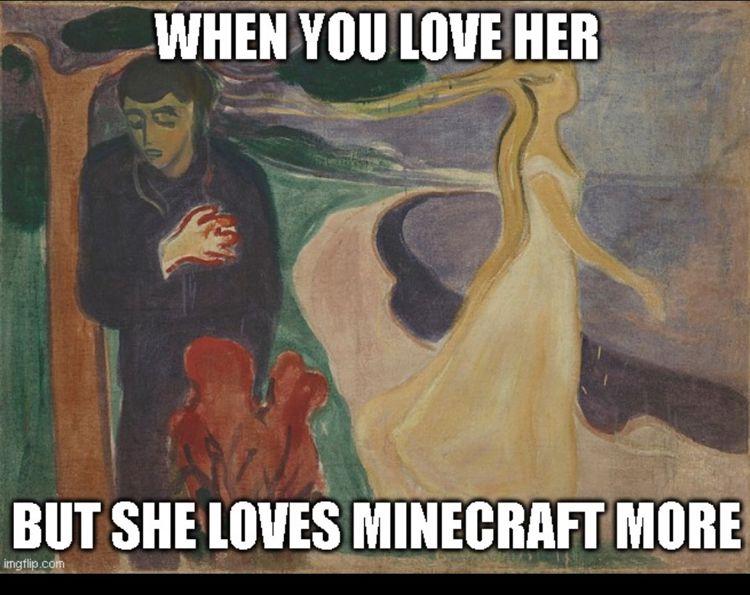 Foto: Brede Gautland Andersen When you love her, but she loves minecraft more